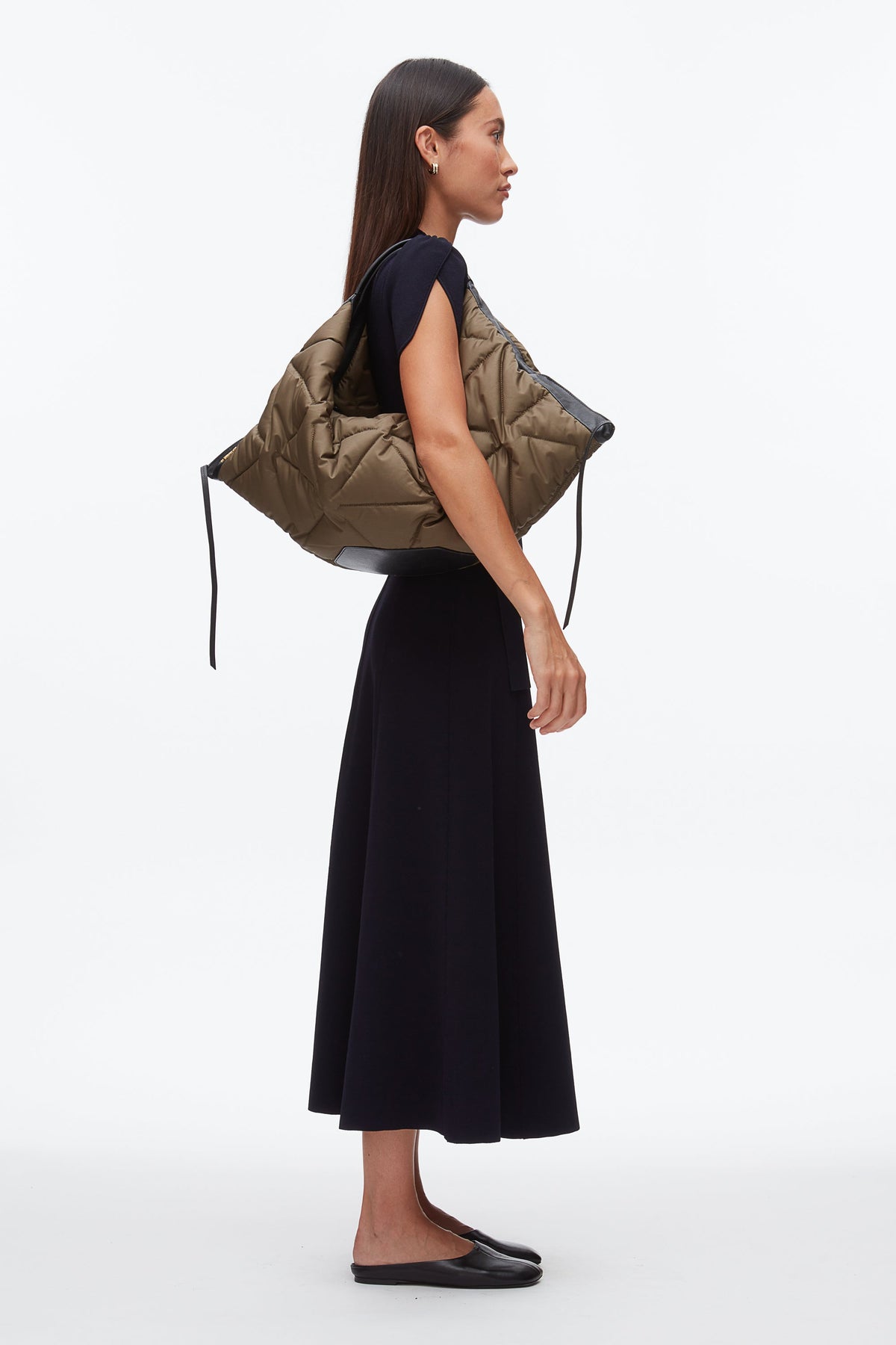 Quilted Luna Large Bag Caper