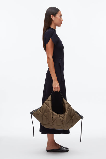 Quilted Luna Large Bag Caper