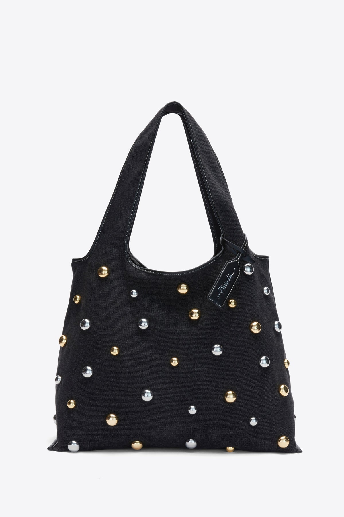 Dome Embellishment Market Tote Black