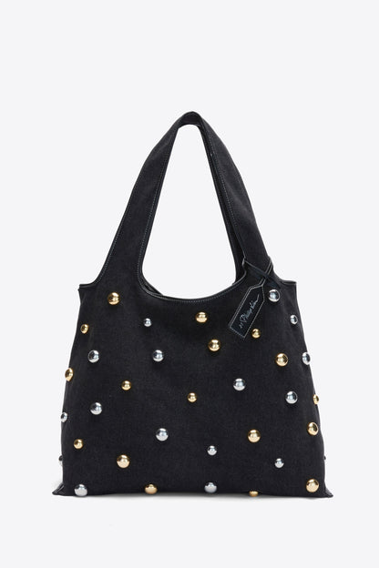 Dome Embellishment Market Tote Black