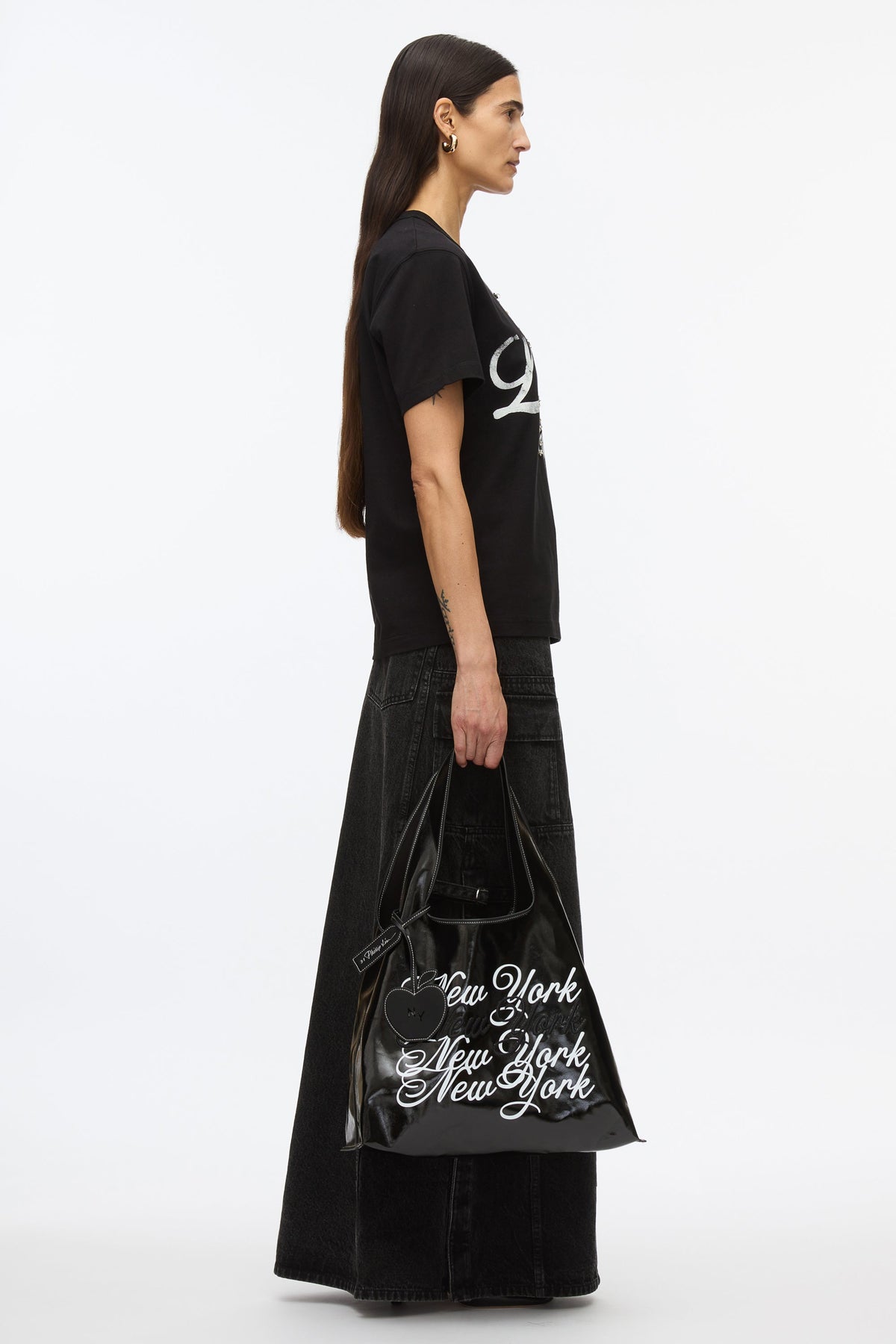 Black We Are NY Market Tote Bag | Stylish Phillip Lim Designs Black