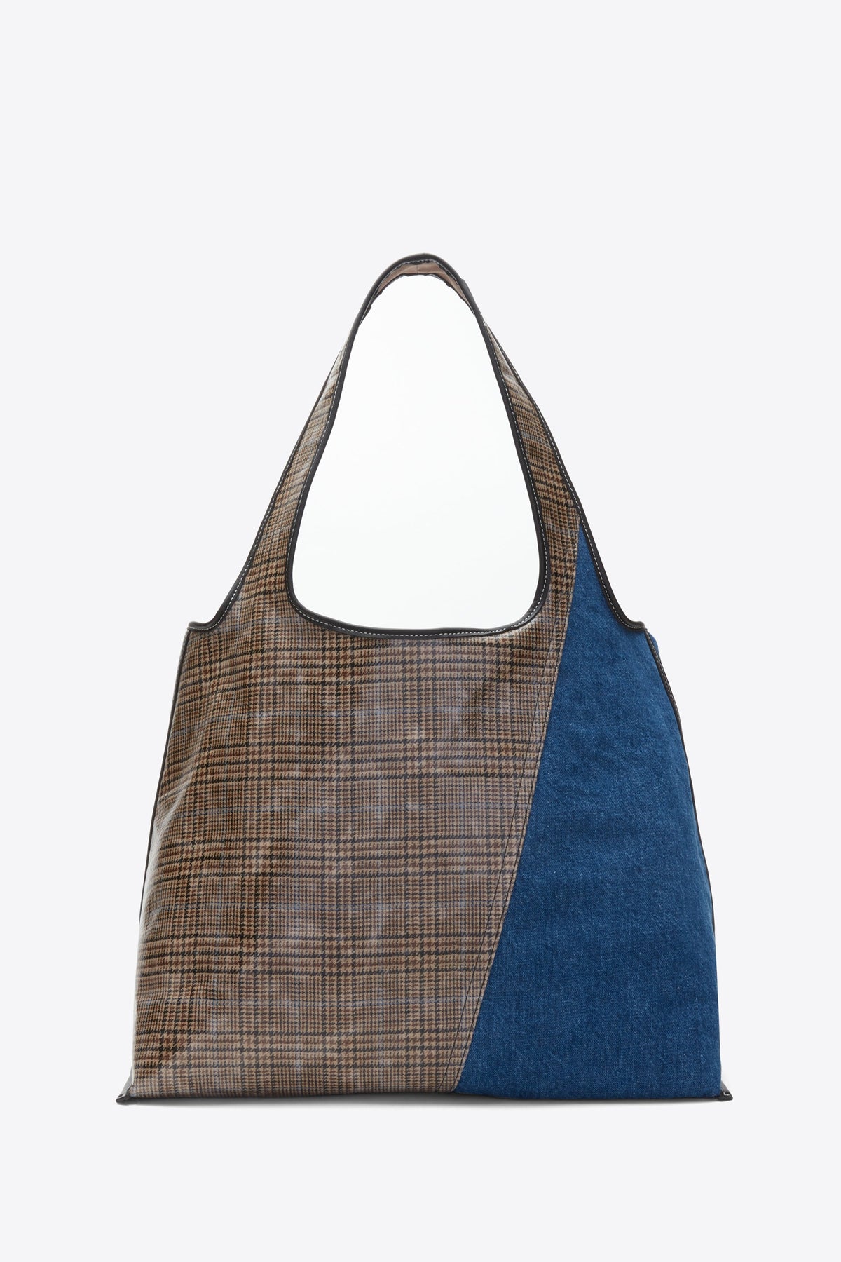 Patchwork Denim Market Tote Indigo Multi