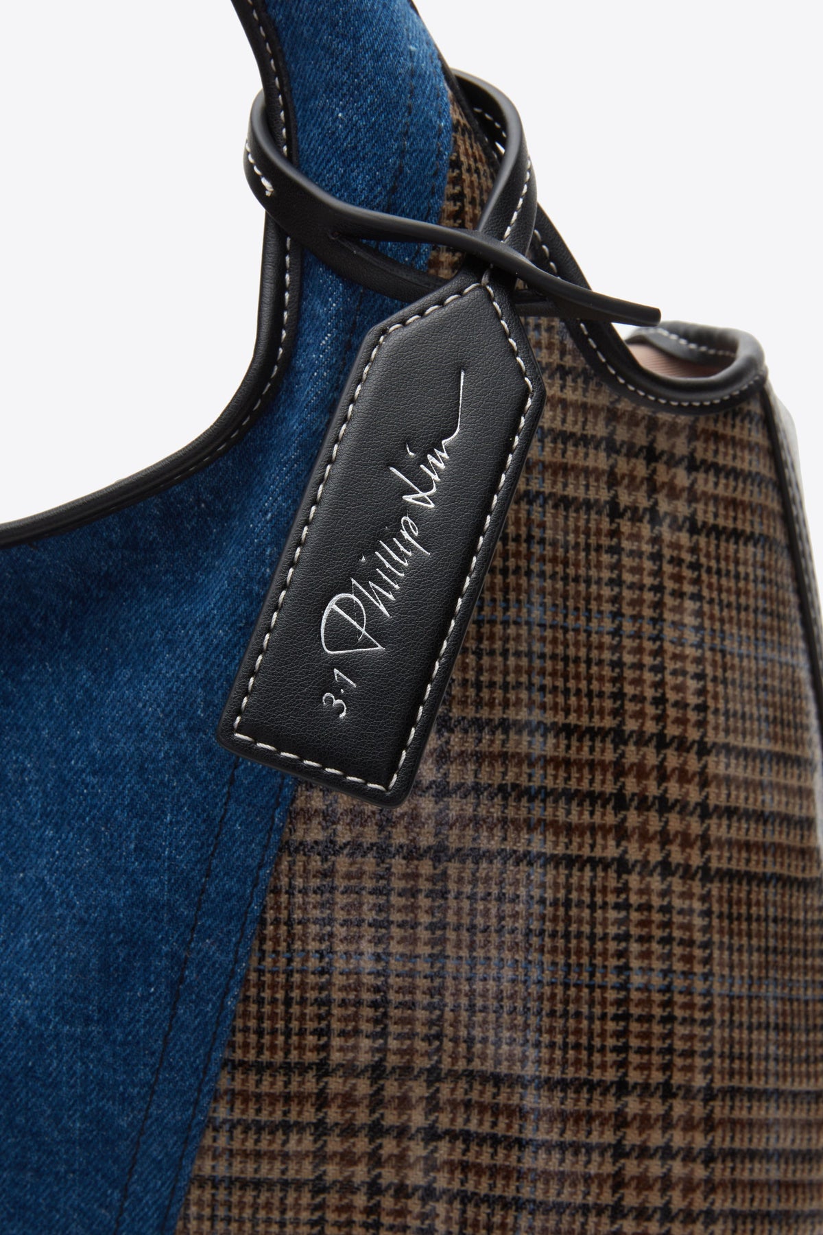 Patchwork Denim Market Tote Indigo Multi