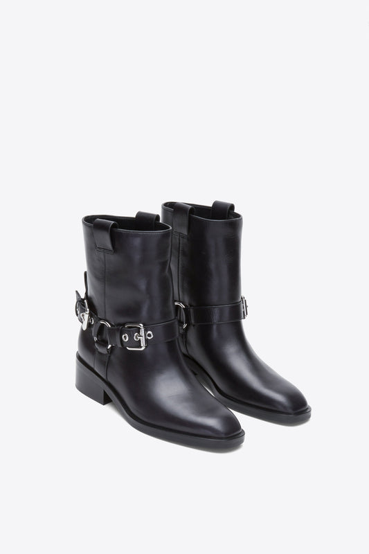 Alexa Moto Boot Black