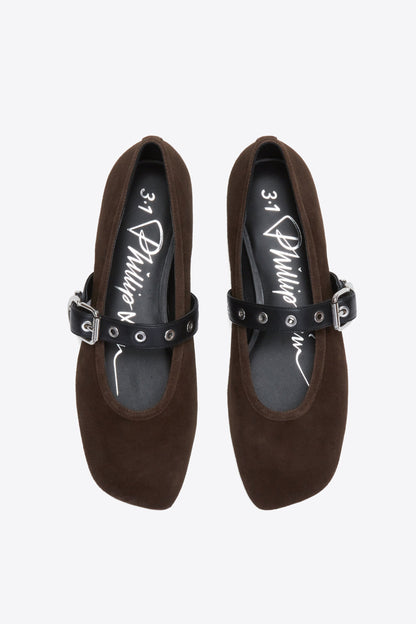 ID Mary Jane Flat Chocolate