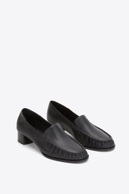 Nadia Heeled Loafer Black