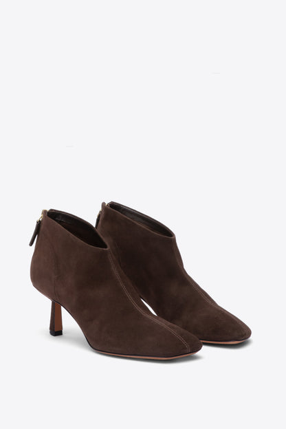 Chocolate Red ID Glove Bootie | Modern Shoes | Phillip Lim Chocolate