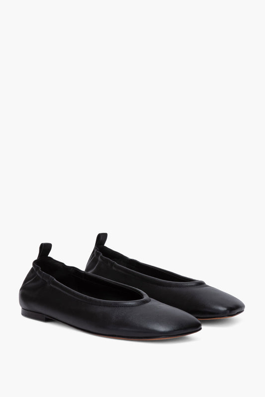 ID Stretch Back Ballerina Flat Black