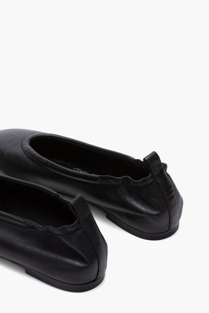 ID Stretch Back Ballerina Flat Black