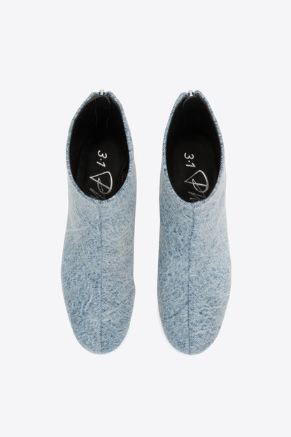 Nadia Heel Boot Washed Indigo